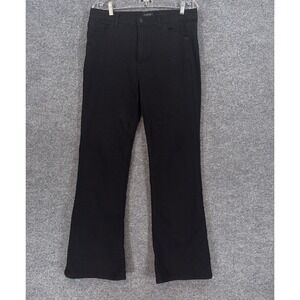Curve Appeal Flare Jeans Womens 12 Black High Rise Stretch Denim Casual Everyday